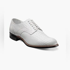 Stacy Adams Shoes White Leather Tag Size 11D